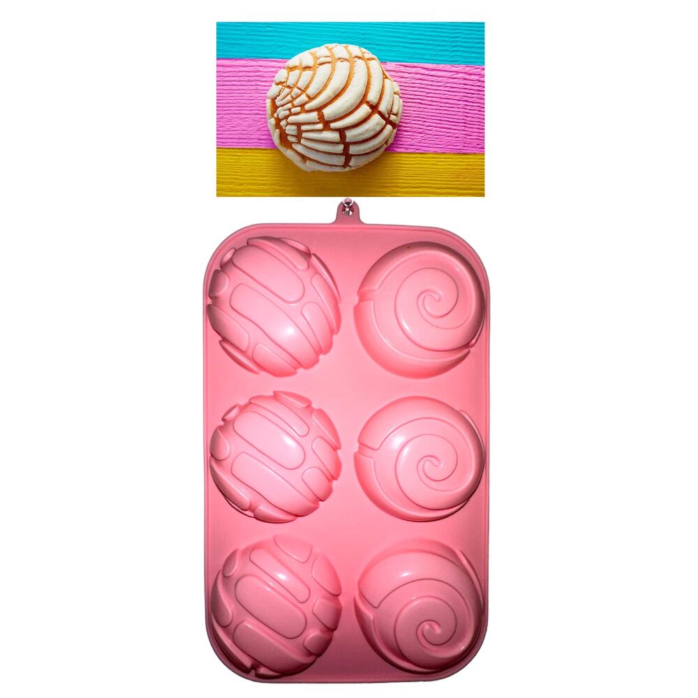 Concha Bread, Pan Dulce, Sweet Mexican Bread, Silicone Mold for Baking, Soap